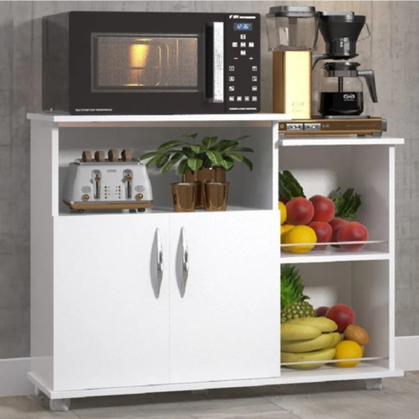 Fruteira Tampo Branco P/ Cozinha Armário Dispensa P/ Galão