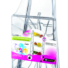 Fruteira Tripla Com Rodas E Cestos Piramide Laminado Cromado