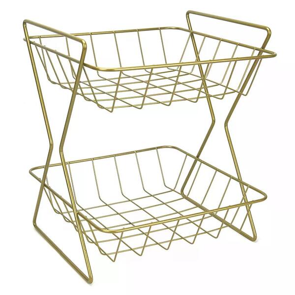 Fruteira Tubular De Mesa 02 Andares Fm105 Hks Milani Store