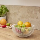 Fruteira Zena Telada Branca Média Aço Delinia