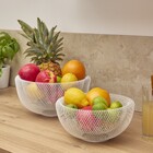 Fruteira Zena Telada Branca Média Aço Delinia