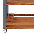 Fsc Carro De Churrasco De Madeira Muiracatiara Envernizado Co