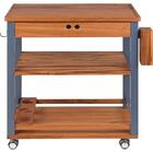 Fsc Carro De Churrasco De Madeira Muiracatiara Envernizado Co