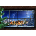 Fundo Fotográfico Backdrop Janela Natalina 2.2x1.5mp1743