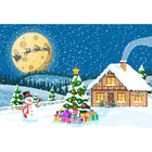 Fundo Fotográfico Backdrop Natal Ilustrado 2.2x1.5mp1753