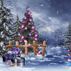 Fundo Fotográfico Backdrop Noite Estrelada Natal 1.5x1.5mp1715