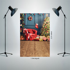 Fundo Fotográfico Backdrop Poltrona Vermelha Natal 2.2x1.5mp1