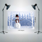 Fundo Fotográfico Helanca Boneco De Neve Natal 2.2x1.5mp1733