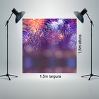 Fundo Fotográfico Helanca Fogos Ano Novo 1.5x1.5mp1704