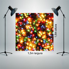 Fundo Fotográfico Helanca Luzes De Natal 1.5x1.5mp1709