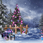 Fundo Fotográfico Helanca Noite Estrelada Natal 1.5x1.5mp1715