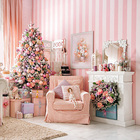 Fundo Fotográfico Helanca Sala Rosa Natal 1.5x1.5mp1724