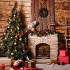 Fundo Fotográfico Infantil Coruja Natal 1.5x1.5mp1703