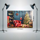 Fundo Fotográfico Infantil Poltrona Vermelha Natal 2.2x1.5mp1