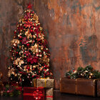 Fundo Fotográfico Newborn Árvore Natal Rustica 1.5x1.5mp1692