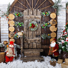 Fundo Fotográfico Newborn Casa Bonecos Natal 1.5x1.5mp1700