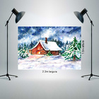 Fundo Fotográfico Newborn Casa Natal Pintado 2.2x1.5mp1738