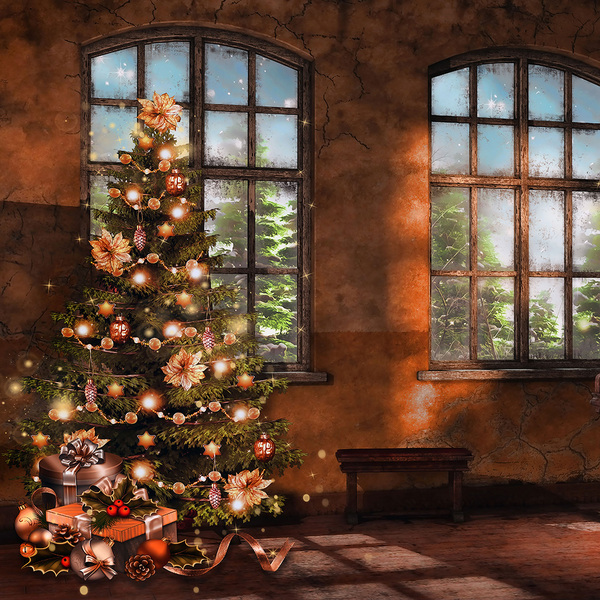 Fundo Fotográfico Newborn Piano Natal 1.5x1.5mp1716