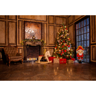 Fundo Fotográfico Newborn Sala Lareira Natal 2.2x1.5mp1762