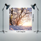 Fundo Fotográfico Tecido Árvores Natal 1.5x1.5mp1693