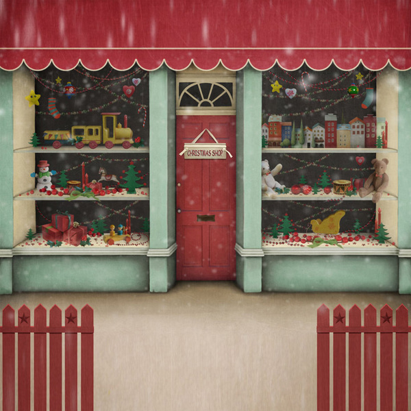 Fundo Fotográfico Tecido Loja Natal 1.5x1.5mp1708