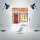 Fundo Fotográfico Tecido Porta Natal Ilustrado 2.2x1.5mp1776