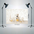 Fundo Fotográfico Tecido Urso Branco 2.2x1.5mp1765