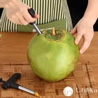 Fura Coco Verde Em Inox Abridor Furador Perfurador Manual