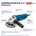 Furadeira Bosch com Esmerilhadeira 550W 1/2'' 127V (110V) GSB 550+GWS 850