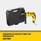Furadeira De Impacto 1/2 13mm 700w 127v C/maleta Sdh700kbr -
