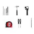 Furadeira de impacto 3/8" 600 watts com maleta e ferramentas