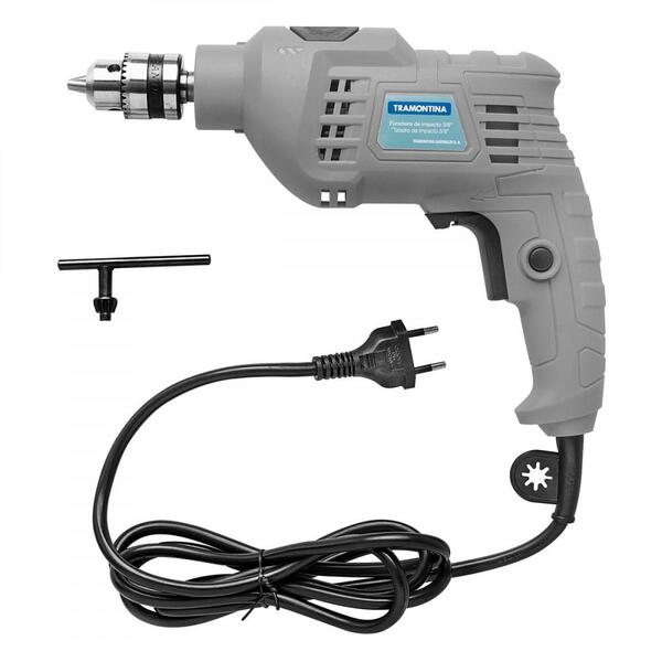 Furadeira De Impacto 500w  3/8" 127v Tramontina Reversão