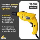 Furadeira De Impacto 750w 3000rpm Mandril Aperto Rápido