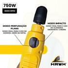 Furadeira De Impacto 750w 3000rpm Mandril Aperto Rápido