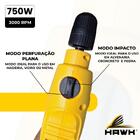 Furadeira De Impacto 750w 3000rpm Mandril Aperto Rápido