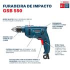 Furadeira De Impacto Gsb 550 Re 550w 127v