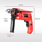 Furadeira De Impacto Mondial 650w Vermelha Nffi-07 - 220 Volts