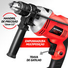 Furadeira De Impacto Mondial 700w Ffi05 Vermelho