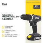Furadeira E Parafusadeira Com Impacto 21v Bateria Rz-fpbi21/1
