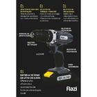 Furadeira E Parafusadeira Com Impacto 21v Bateria Rz-fpbi21/1