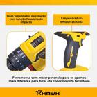 Furadeira E Parafusadeira Impacto Para Concreto Com Bateria E