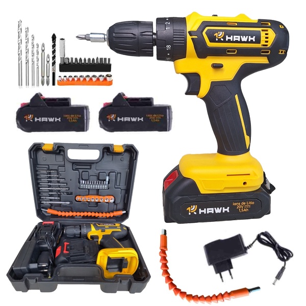 Furadeira E Parafusadeira Impacto Para Concreto Com Bateria E