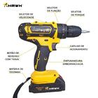 Furadeira E Parafusadeira Impacto Para Concreto Com Bateria E