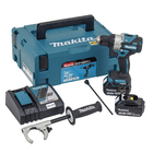 Furadeira e Parafusadeira de Impacto a Bateria Makita com Maleta e 2 Baterias 18V 0,5" DHP486RFJ Bivolt