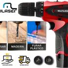 Furadeira E Parafusadeira Multilaser Mandril 3/8 12v Jogo Com