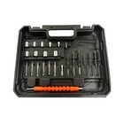 Furadeira e Parafusadeira Razi a Bateria 21v com Escova de Carvão 3/8", com Maleta, Kit de Acessórios e Carregador