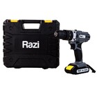 Furadeira e Parafusadeira Razi a Bateria 21v com Escova de Carvão 3/8", com Maleta, Kit de Acessórios e Carregador