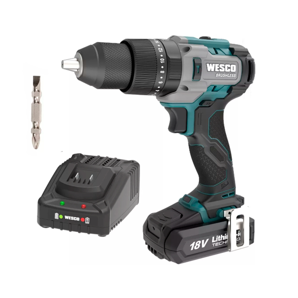 Furadeira e Parafusadeira Wesco com Bateria e Carregador 18V WS2419