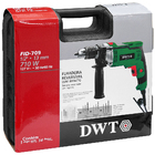 Furadeira Impacto 1/2" - 13mm 710w Com 9 Brocas E Maleta Dwt