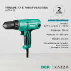 Furadeira Parafusadeira 3/8'' 250w Ajz08-10 - Dca